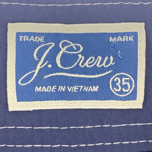 Men's J Crew Board Shorts Mesh Lined Drawstring Swim Wear Blue‎ 35 - Picture 2 of 6